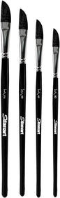 4PCS Dagger Striper Brush Set, Premium Dagger Paint Brushes Set, Professional Dagger Brush for Watercolor Acrylic Oil Gouache, Pinstriping Brush Set ，Dagger Striper Watercolor Paint Brush