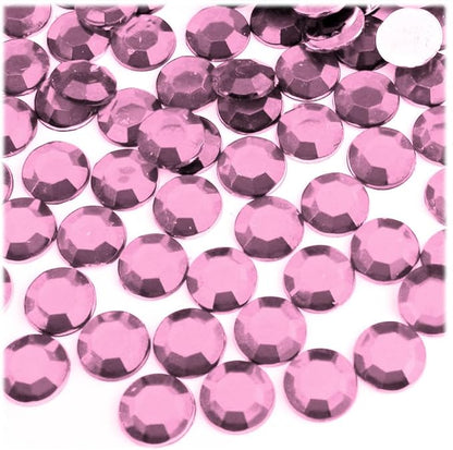 The Crafts Outlet 144pc Rhinestones Round 10mm - Flatback Ruby Red RED