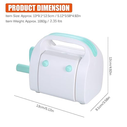Mini Die Cutting and Embossing Machine for DIY Crafts 3.5" Feed Slot for 3" Paper and Other Materials
