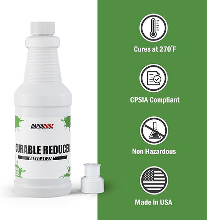 Rapid Cure Plastisol Ink Curable Reducer (Pint - 16 oz.) - Screen Printing Ink Viscosity Reducer, Screen Printing Ink Thinner, Additive for Your Screen Printing Kit, Screen Printing Supplies