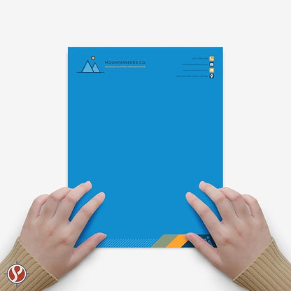 8.5 x 11" Bright Blue Color Paper Smooth, for School, Office & Home Supplies, Holiday Crafting, Arts & Crafts | Acid & Lignin Free | Regular 20lb Paper - 100 Sheets