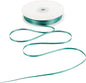 HUIHUANG Teal Green 1/8" Solid Color Thin Satin Ribbon 1/8 inch x 100 Yards for Crafts, Thin Green Ribbon for Gift Tags, Invitation Card, Gift Wrapping, Holiday Party Decor, Christmas Ornaments