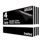 Trotec TroLase | 12"x24"x1/8", 4 Pcs | Black/White | 2 Ply | Modified Acrylic | Laser Engraving Double Color Plastic Sheet | Engraving Blanks for Laser, Saw, Guillotine | Made in USA