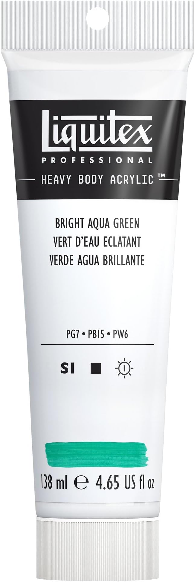 Liquitex Professional Heavy Body Acrylic Paint, 4.65-oz (138ml) Tube, Bright Aqua Green