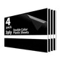 Trotec TroLase | 12"x24"x1/8", 4 Pcs | Black/White/Black | 3 Ply | Modified Acrylic | Laser Engraving Double Color Plastic Sheet | Engraving Blanks for Laser, Saw, Guillotine | Made in USA