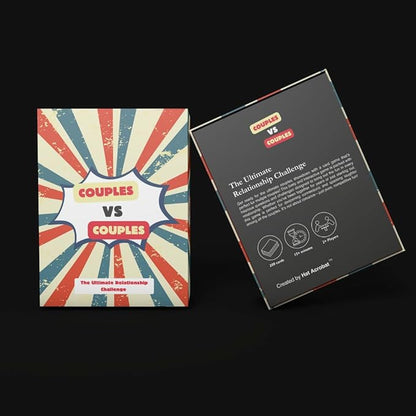 Hat Acrobat Couples VS Couples - The Ultimate Date Night Game for Multiple Players - Couples Game with 10 Different Categories and Challenges