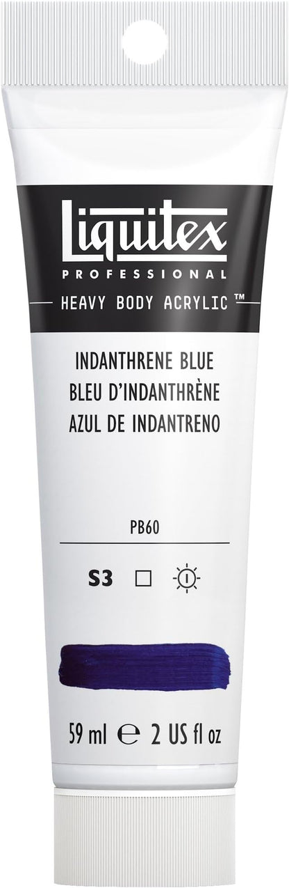 Liquitex Professional Heavy Body Acrylic Paint, 2-oz (59ml) Tube, Indanthrene Blue