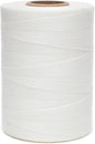 Waxed Thread,852Yds 150D 0.8mm Flat Polyester Wax Thread for Hand Sewing Leather Craft DIY Projects Shoes Repair Book Binding(White)