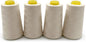 Tortoise 4 Cones of 3000 Yards Each Spool Thread for All Purpose, Serger, Overlock, Quilting, Sewing Machine - 100% Polyester, Light Cream