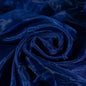 Fynite Navy Blue Organza Fabric by The Yard | 1 Yard Long | 44" Wide | Bridal Soft Sheer Organza Tulle for DIY Wedding Dress Fashion Craft Decorations