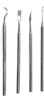 CYNAMED 4 Pc Stainless Steel Spatula Wax & Clay Sculpting Tool Set - Unique Set of 4