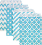 KEYYOOMY 200 Pcs Blue Candy Buffet Bags - Small Polka Dot Paper Treat Bags for Wedding & Birthday Party (5 x 7 inch)