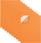 MEARCOOH Self Adhesive Foam Sheets, Orange 9x12 Inch 2mm Sticky Eva Foam Paper for Crafts Cardmaking Photo Frames Classroom Scrapbooking Christmas Crafts (Orange 10 Sheets)
