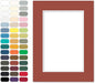 Poster Master Terracotta Matboard – 4-Ply Acid-Free Picture Mat Board with 45° Beveled Cut, Made in USA, Custom Cut to Any Size, 1/16" Thickness for Framing & Displays