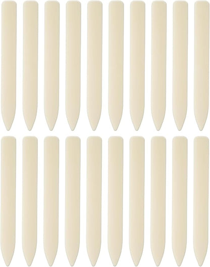 UCEC 20 Pack Premium Bone Folder Tool, Plastic Bone Folder Crafts Scoring Folding Creasing Paper Crafting Supplies Scrapbooking Tool for Paper Leathercrafts Bookbinding & DIY Card Making