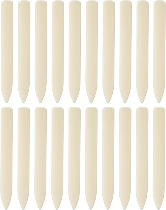 UCEC 20 Pack Premium Bone Folder Tool, Plastic Bone Folder Crafts Scoring Folding Creasing Paper Crafting Supplies Scrapbooking Tool for Paper Leathercrafts Bookbinding & DIY Card Making