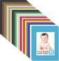 60 Pack Picture Mats 11 x 14 Inch Frame Mattes Matting with Acid Free Pre Cut Mattes White Core Bevel Cut Mats for 8 x 10 Pictures for Home Gallery Wall Hanging Art Decoration (Mixed Colors)