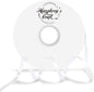 Humphrey's Craft 1/4 Inch White Double Faced Satin Ribbon - 50 Yards Variety of Color for Crafts Gift Wrapping DIY Bows Bouquet Decoration Sewing Christmas Tree Wedding and Invitation Card.