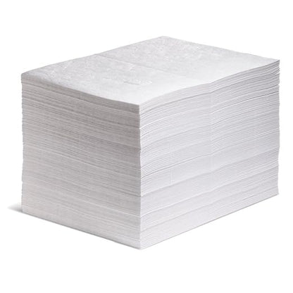 PIG Oil Mat - Oil-Only Absorbent Mat Pad - 200 Pads per Bag - 15" x 20" Pad - Absorbs up to 14 Ounces per Pad - MAT423