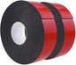 Double Sided Foam Tape 2.36In x 33FT 2 Pack, Mounting Tape Heavy Duty, Strong Adhesive Weatherproof Seal Strips for DIY Craft Picture Poster, Car & Gap Filling Mountings, Home Office Decor (Black)