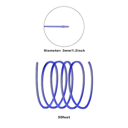 3mm Aluminum Craft Wire, 50 Feet 9 Gauge Bendable Anodized Metal Wire for Sculpting, Jewelry Making, Armature Making, Wire Weaving and Wrapping