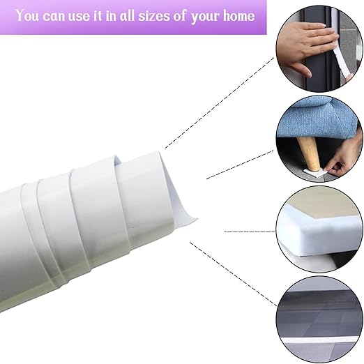 Closed Cell Neoprene Foam Rubber Sheet with Adhesive - 81 x 12 x 1/8 Inch Multi-Function Insulation, Soundproofing, and Weatherproof Foam Padding Easy Cut DIY, White