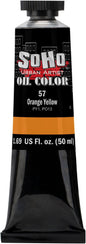 Soho Urban Artist Oil Paint - Orange Yellow, 50 ml Tube - Best Valued Oil Colors for Painting, Excellent Pigment Load
