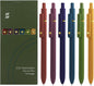 Gel Pens, 6 Pcs Black Ink Pens for Women, 0.5mm Fine Point Smooth Writing Pens, High-End Series Retractable Pens for Journaling Note Taking (6 Pcs Gold Vintage)