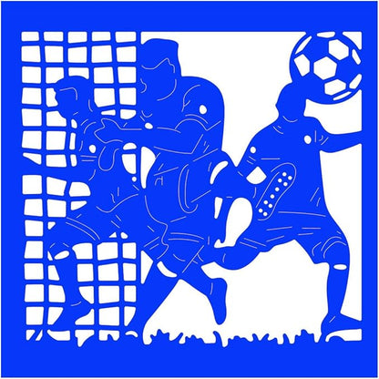 Cutting Dies Metal Stencils Scrapbooking Tools Flowers Lace Frame DIY Embossing Template for Paper Card Making Album Arts Crafts Supplies (Football Team-9.8x9.2cm)