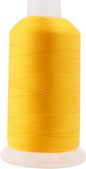 Mandala Crafts Gold Heavy Duty Thread -1500 Yds Tex 90 Thread for Sewing Drapery Jeans Leather Hair - Bonded Polyester for Outdoor Marine Upholstery