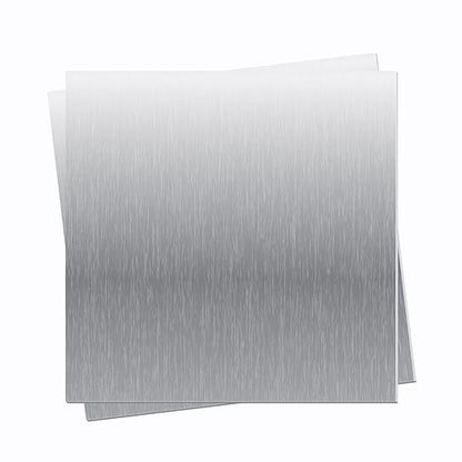 2 Pieces 6061 T651 Aluminum Sheet Metal 6 x 6 x 1/16Inch Thickness Rectangle Metal Plate, 1.5mm Aluminum Sheet, Plate for Crafting, Industry