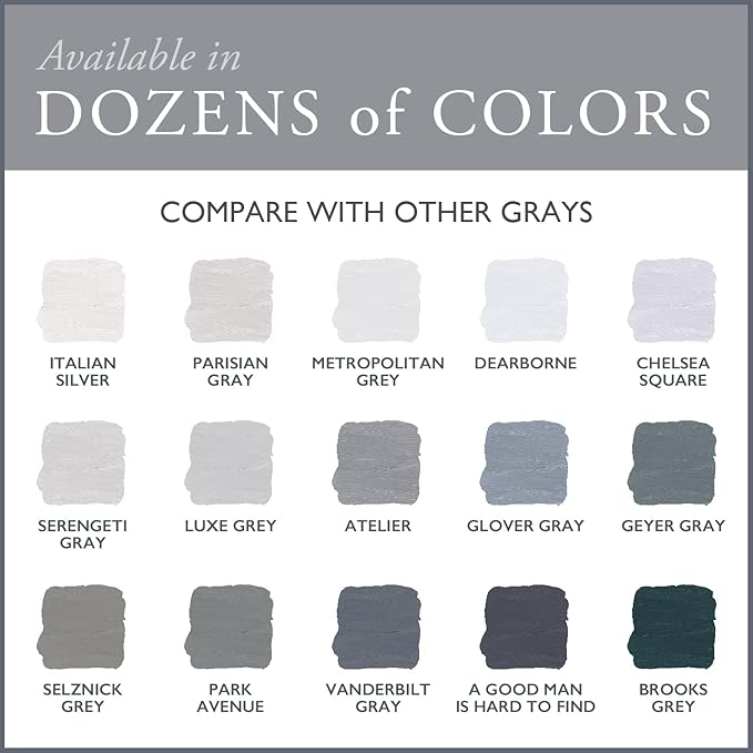 AMY HOWARD AT HOME Chalk-Based One Step Paint for Furniture, Cabinetry, Decor, Finish, and More | No Stripping, Sanding, or Priming | Ultra-Light Base | 32 Ounce | Chelsea Square
