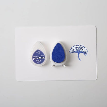 Stamp Pad,17 Colors Water Drop Pigment Ink Pads for Stamps,Scrapbooking Color Painting,Wood, Fabric and Paper Surface. Chalk Sticky Inks for Embossing Powder,(17 Pack)