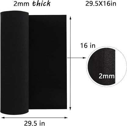 AMZQNART EVA Foam 2mm, Cosplay Foam 16x29.5 inch White, High Density 90 kg/m³, for Craft Projects Cosplay Costumes, Fake Weapons, Decorations, Christmas, Easter, Thanksgiving, etc.