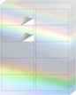 STARLIBOO Shipping Labels Stickers, 2"×4" Printable Holographic Mailing Labels for Laser/Inkjet Printing- Matte, Permanent Adhesive Sticker (Holographic Silver)
