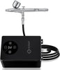RDSWA Airbrush Kit with Air Compressor Machine,Aerografo,12-Gear Touch Sensing,51psi High Pressure Air Brush Sets,Dual-Action Spray Gun Set,Ideal for Painting,Cake,Makeup,Nails,Model,Tanning,Barber