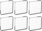 PATIKIL 2"x2" Acrylic Stamp Block, 6Pcs Clear Stamping Block with Grid Lines Decorative Mounting Blocks Square for Scrapbooking DIY Crafts Card Making