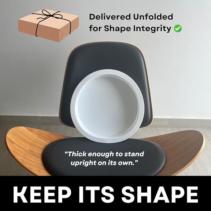 Alaskey® Premium Round Resin Table Silicone Mold 10"x2" | Durable, Reusable, No Seal Required | Large Epoxy Resin Mold for DIY Effortless River Table, Coasters, Cutting Boards, Charcuterie, and Crafts