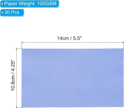 PATIKIL 30 Sheets Vellum Paper 4.25x5.5, Vellum Paper Printable Translucent Paper 100GSM Colored for Invitations Laser Inkjet Printing Card Making Crafting Wedding Tracing, Navy Blue