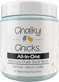 Chalky Chicks All-in-One Chalk Paint for Furniture or Cabinet - 4Fl Oz - Matte Finish Cancun Blue (Light Blue) for Metal, Wood Furniture Paint - No Sanding All-in-One for Home Decor & Crafts, USA Made