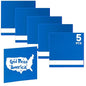 5PCS Laser Engraving Double Color ABS Plastic Sheet,Two-Tone Laserable Engraving Plastic Sheets for Name Badge,Office Label,Laser Artistic Product,Size 11.73" x 11.73",Brushed Blue/White