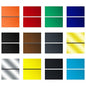 Engraving Blank ABS Double Color Plastic Sheet, 11.8x6.49x0.05 inch Materials Double Color Plastic Sheet for Interior Signs, Badges, DIY Carving Pack of 12 (Color 12)