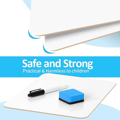 Dry Erase LapBoards, PANDRI 26 Pack Double Sided 12.5 x 9 Inch Whiteboards with 26 Erasers and 26 Markers, Dry Erase Boards for Students Classroom Teacher Supplies