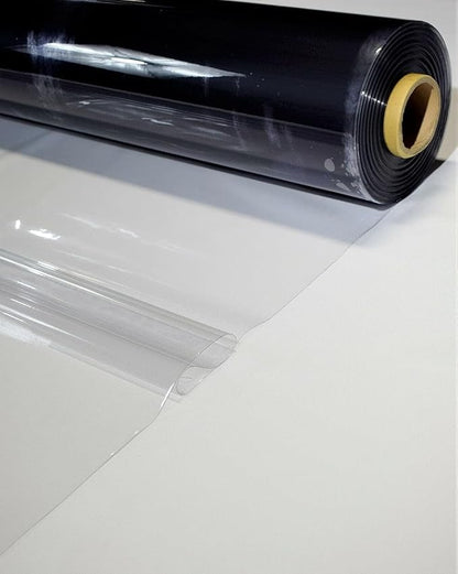 Metro Screenworks Tinted Clear Vinyl Roll (Partial) - Tinted Clear Marine Vinyl 10 Gauge Sheet - 54-in x 8 Yards - Double Polished Heavy Duty Plastic Sheeting for Windows, Boats, Greenhouse, & More