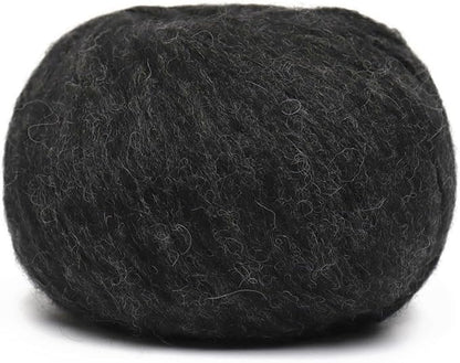 Pullu - Baby Alpaca Merino Wool Yarn Set of 3 Skeins (150 Grams) Worsted Weight - Sourced Directly from Peru - Heavenly Soft and Perfect for Knitting and Crocheting (Charcoal Gray)