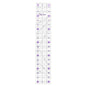 The Quilted Bear Quilting Rulers - Transparent Acrylic Non Slip Quilting, Patchwork & Sewing Ruler with Clear Black Lines & 30, 45 & 60 Degree Angles (3.5" x 18.5")
