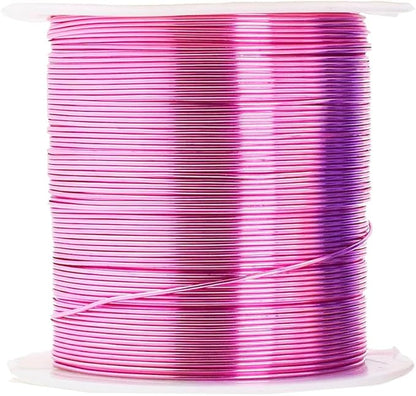 Mandala Crafts 16 Gauge Anodized Aluminum Craft Wire for Jewelry Making - 400 FT Colored Flexible Pastel Wire - Bendable for Bonsai Armature Crafting Sculpting