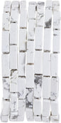 Natural White Turquoise Rectangle Tube Beads 4x13mm 38cm/str Loose Semi Gemstone Stone Beads for Making Bracelets Necklace Earrings