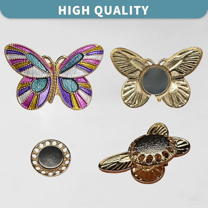Magnetic Needle Minder Magnet Embroidery Accessories and Supplies Embroidery Needle Holder Cross Stitch Holder Needlework Supplies (Cardinal) (Butterfly)
