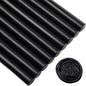 Black Large Sealing Wax Sticks for Hot Melting Glue Gun - Pack of 12 - Homemade Wax Seals for Thanks Card Envelope, Event Party Invitation, Hallowen Decors